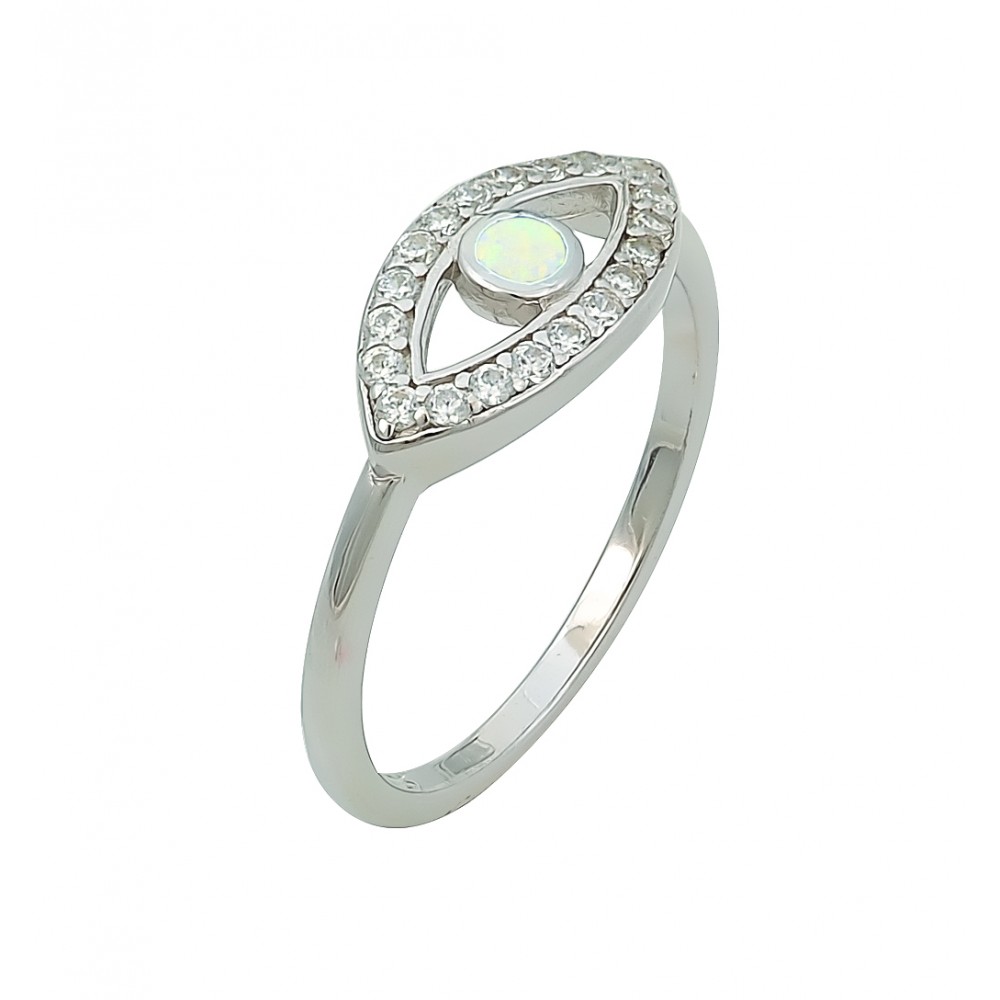 Ring with Opal Stone in Silver 925