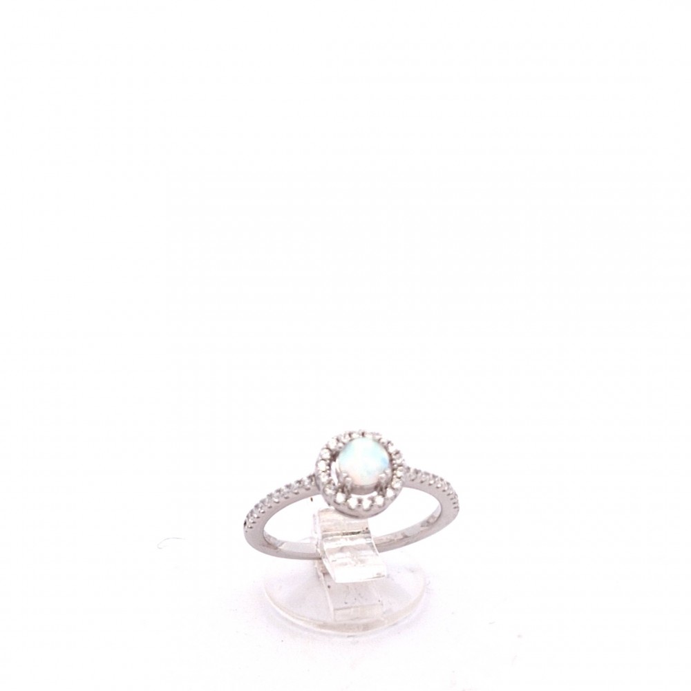 Ring with Opal Stone in Silver 925