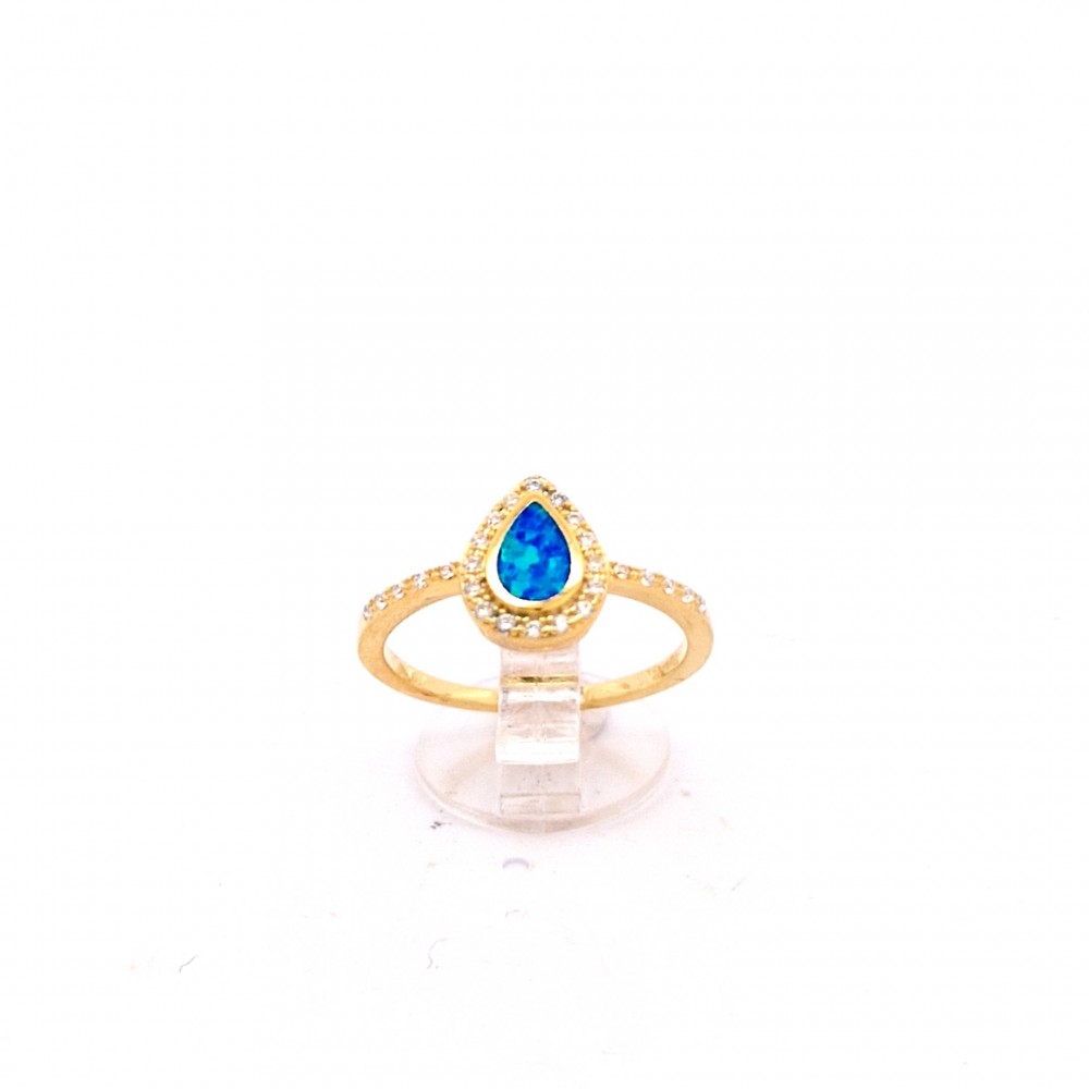 Ring with Opal Stone in Silver 925