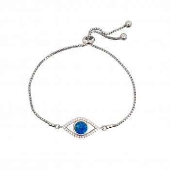 Bracelet Eye with Opal Stone in Silver 925