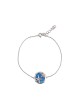 Circle Bracelet with Opal Stone in Silver 925