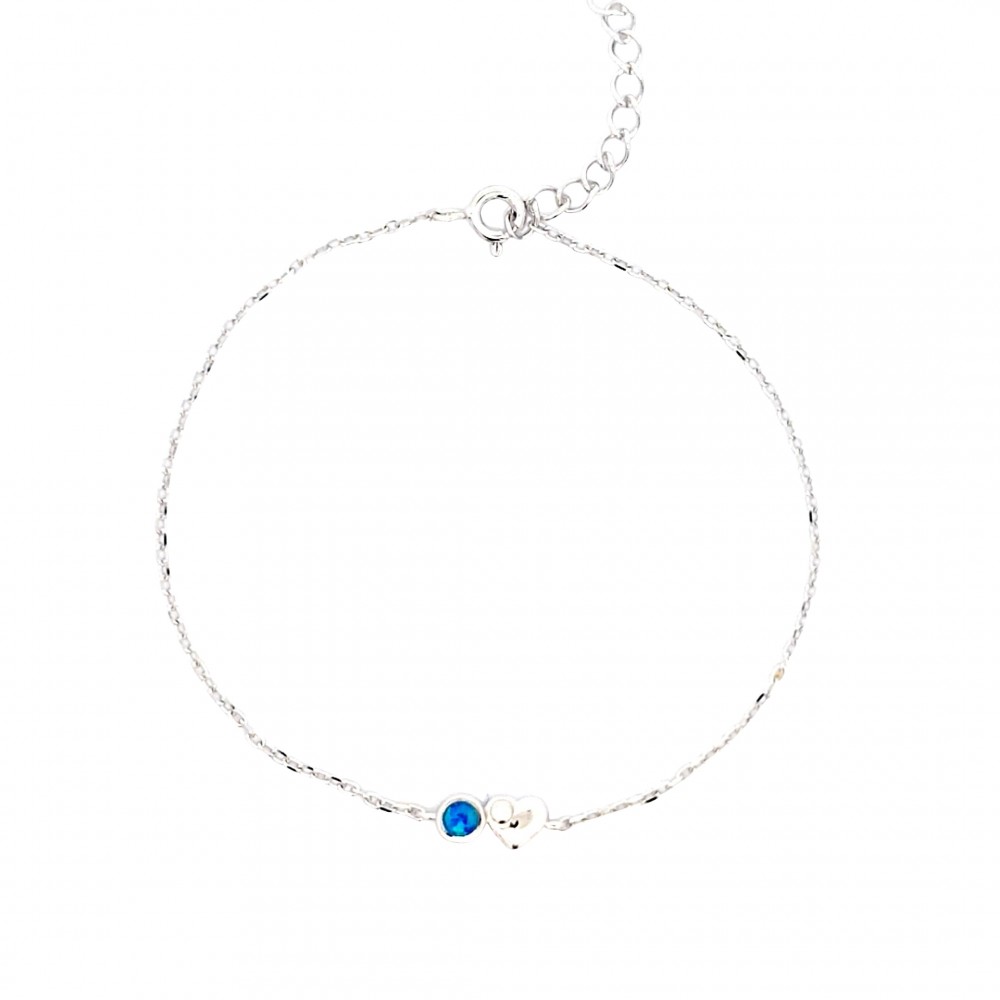 Bracelet with Opal Stone in Silver 925
