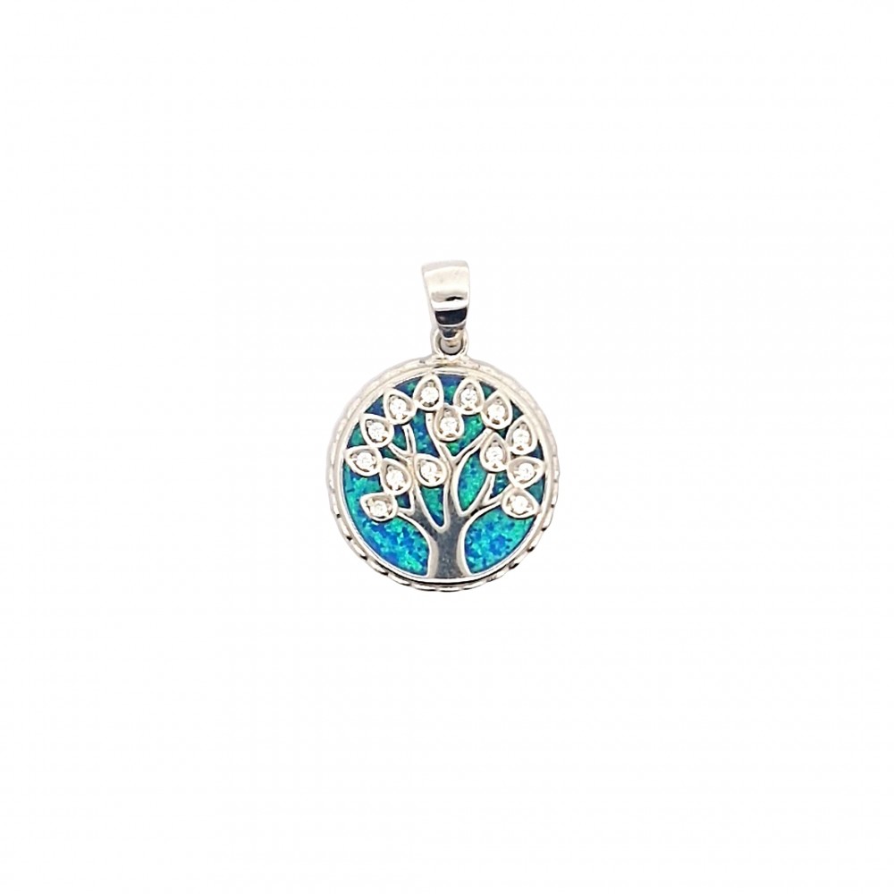 OPAL PENDANT FROM STERLING SILVER 925