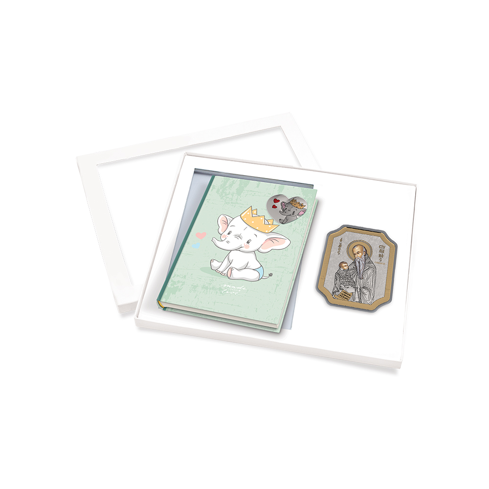 Kid's Set Frame  and small icon with Elephant Design