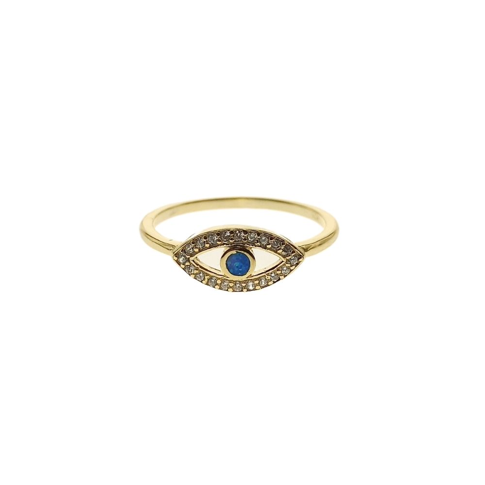 Ring Eye with Opal Stone in Silver 925