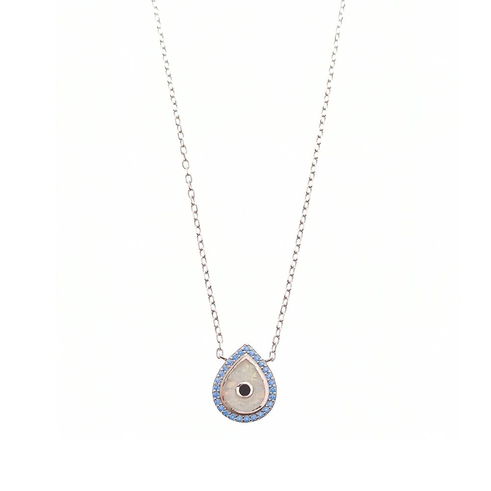 Necklace with Opal Stone in Silver 925