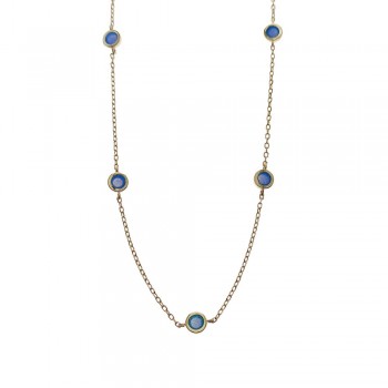 Κολιέ  με Opal Πέτρα από Ασήμι 925