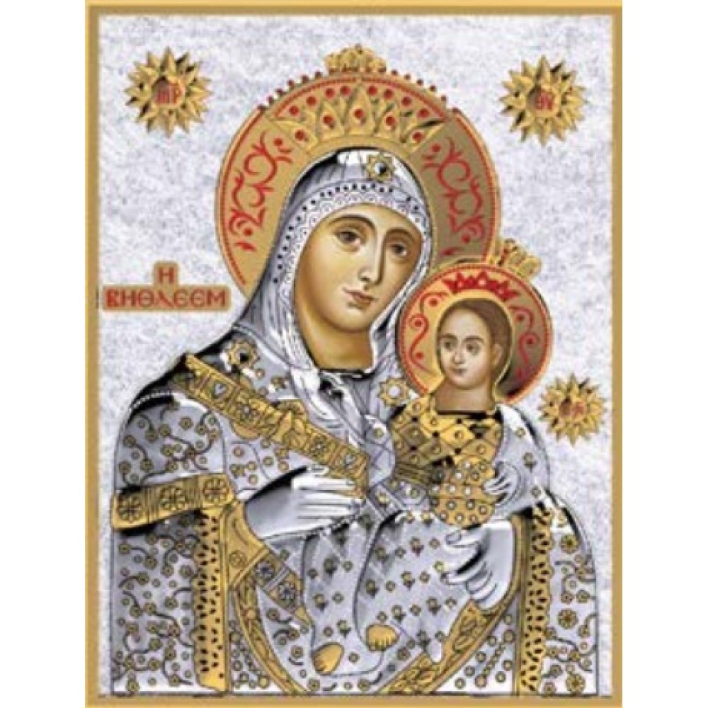 Our Lady of Bethlehem-00120 Silver icon