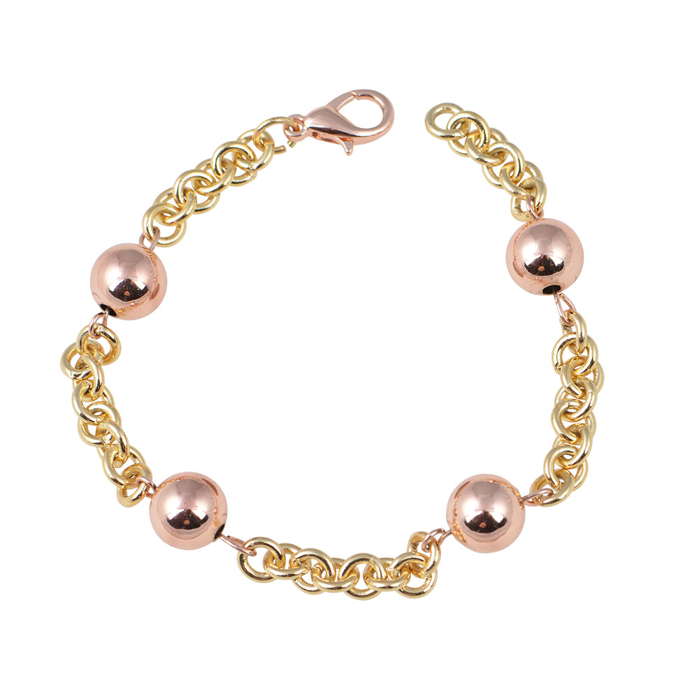 BRACELET FROM ALLOY WITH GOLD 18K PLATINUM