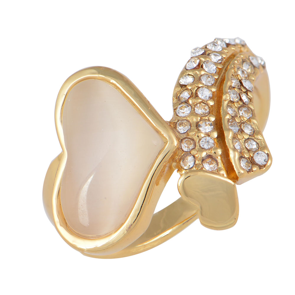 RING FROM ALLOY WITH GOLD 18K PLATINUM