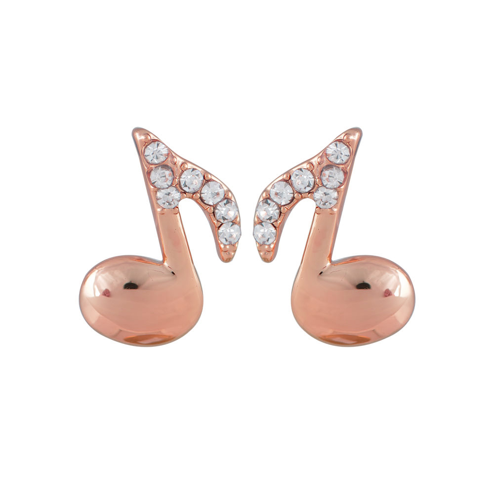 EARRINGS FROM ALLOY WITH GOLD 18K PLATINUM