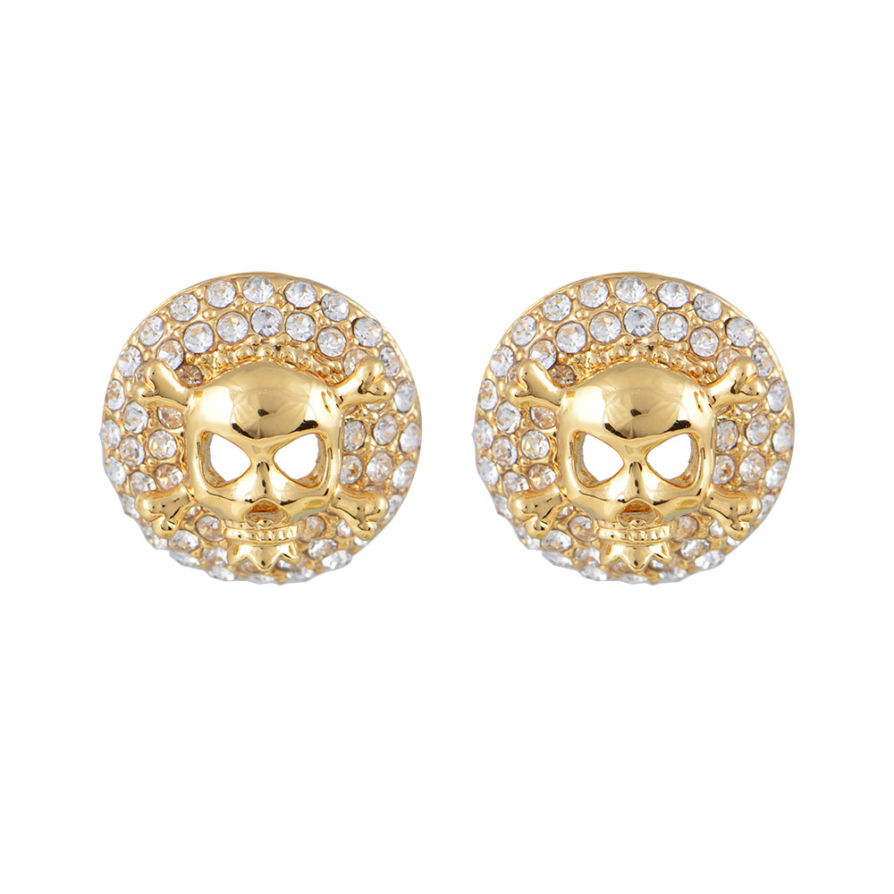EARRINGS FROM ALLOY WITH GOLD 18K PLATINUM