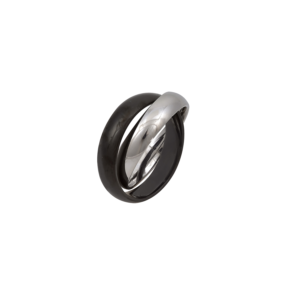 Men's Double-band Ring in Stainless Steel