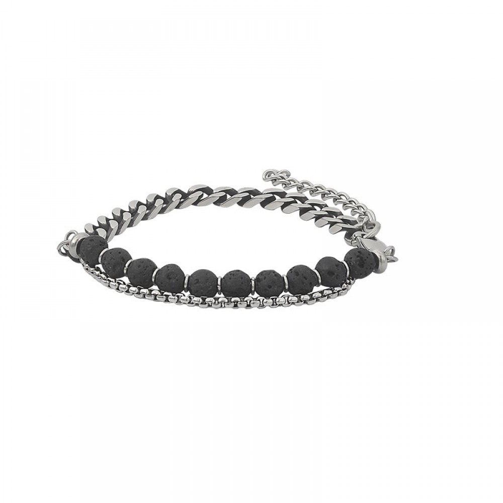 Men\'s Link Bracelet in Stainless Steel