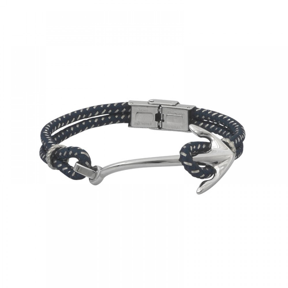Men\'s Anchor Bracelet in Stainless Steel