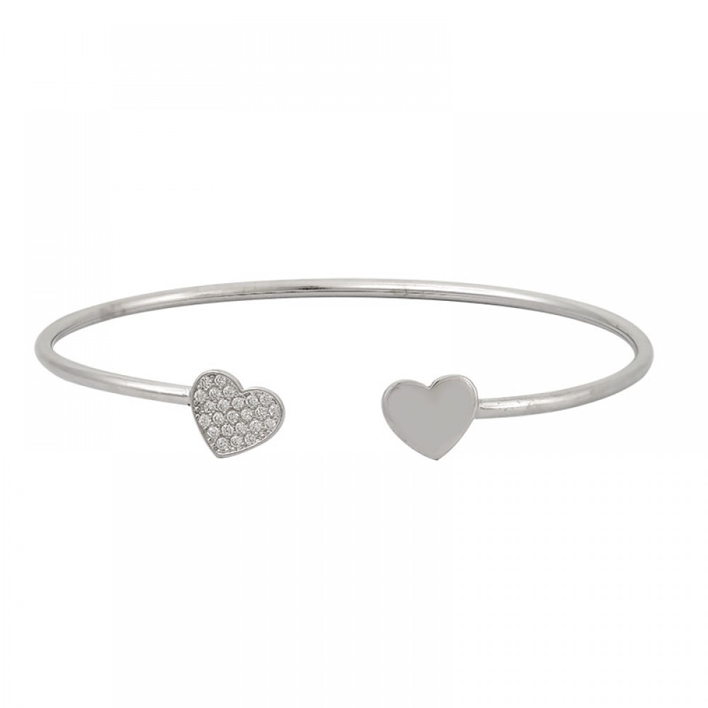 Handcuff Heart Bracelet in Silver 925