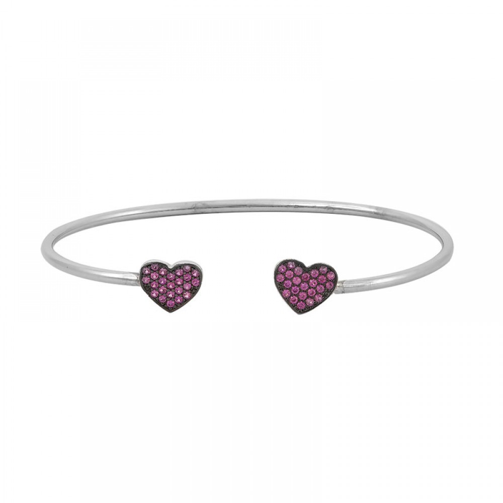 Handcuff Heart Bracelet in Silver 925