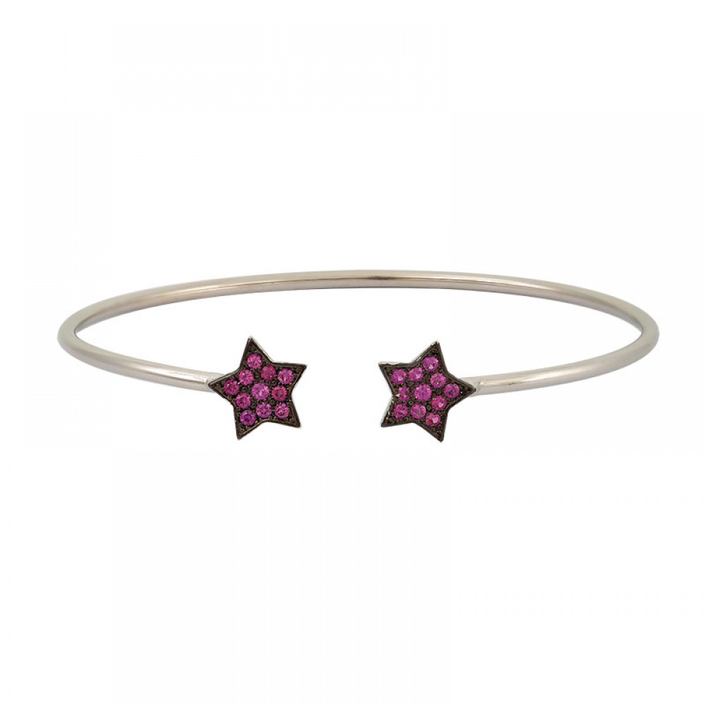 Handcuff Star Bracelet in Silver 925
