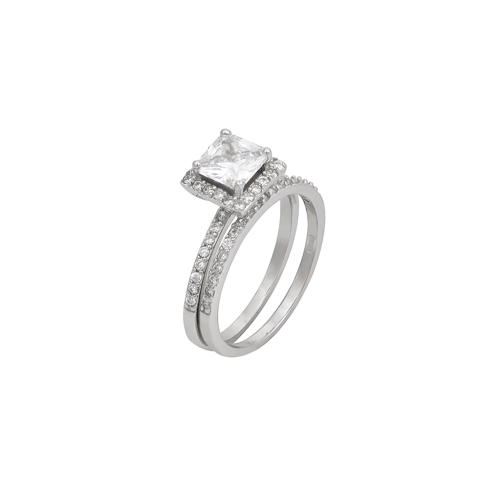 Solitaire Ring in Silver 925