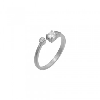 Bypass Ring in Silver 925