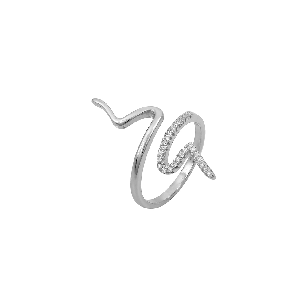 Snake Ring in Silver 925