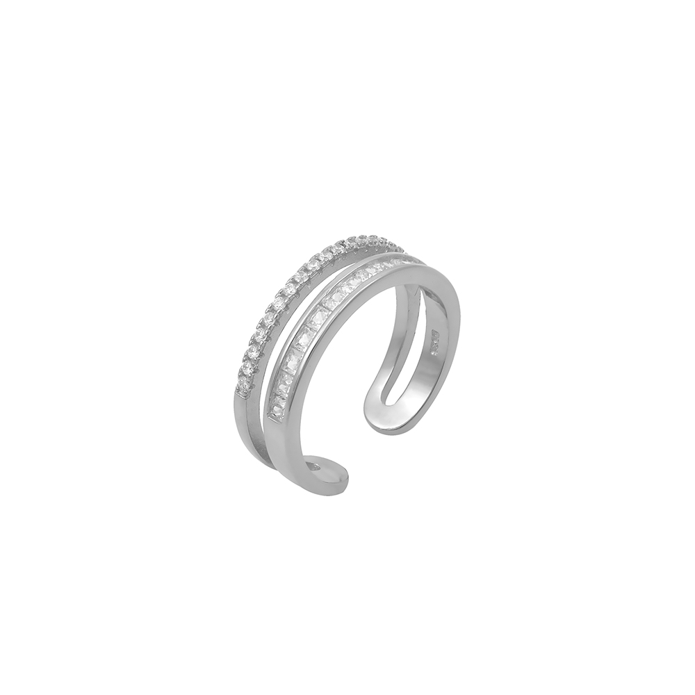 Double Ring in Silver 925