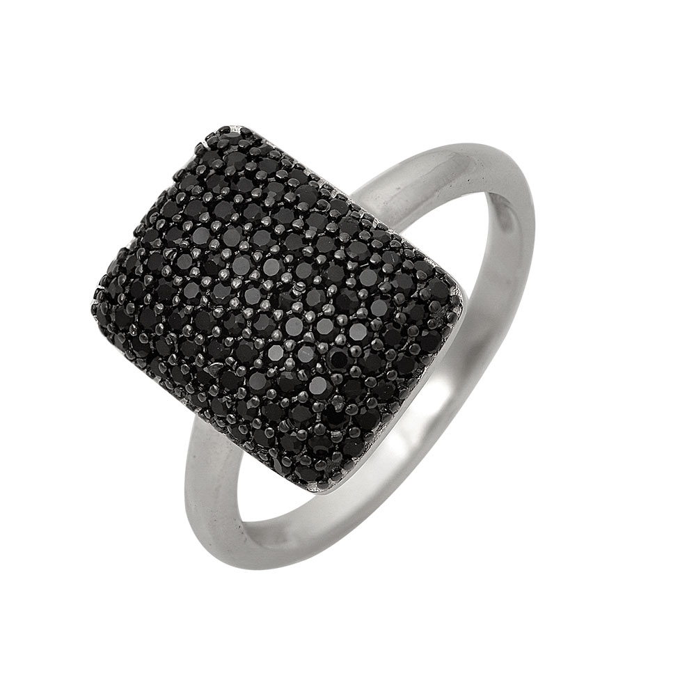 Square Ring in Silver 925