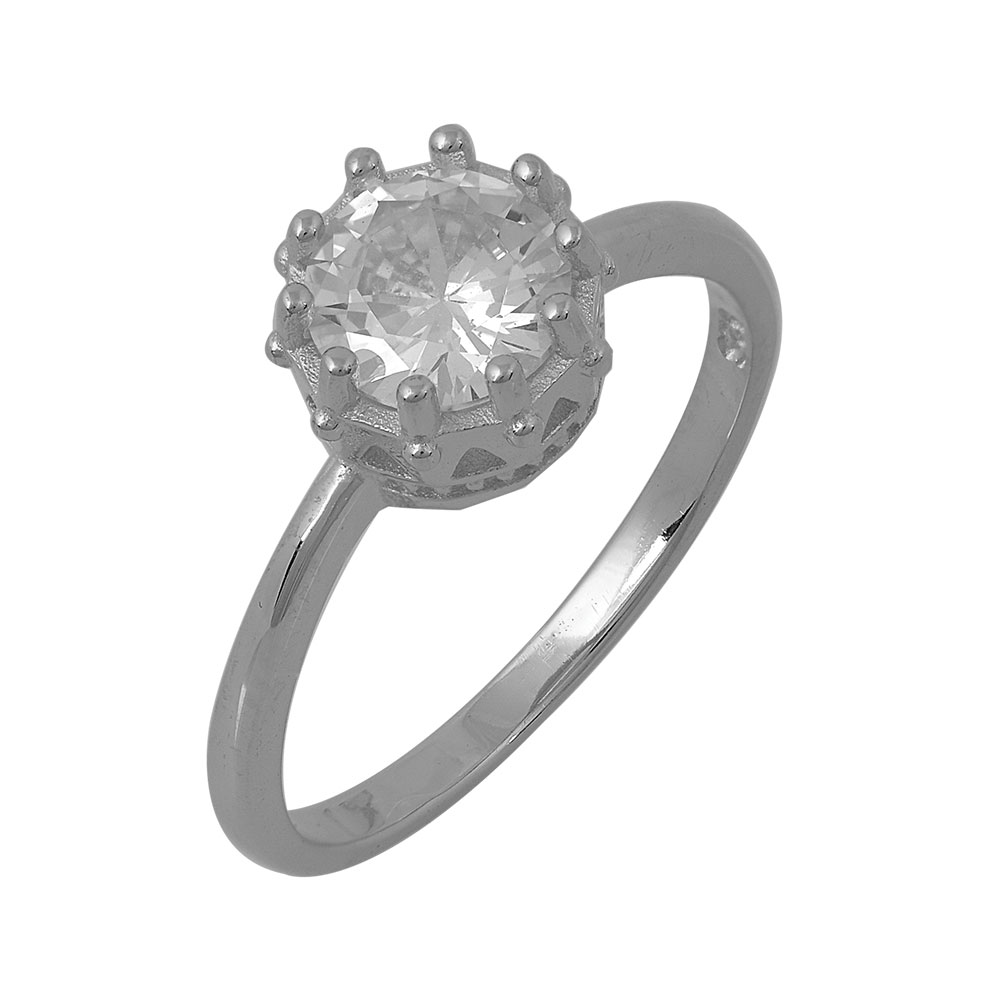 Ring Single Stone in Silver 925