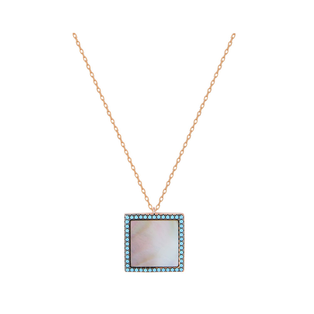 Square Necklace in Silver 925