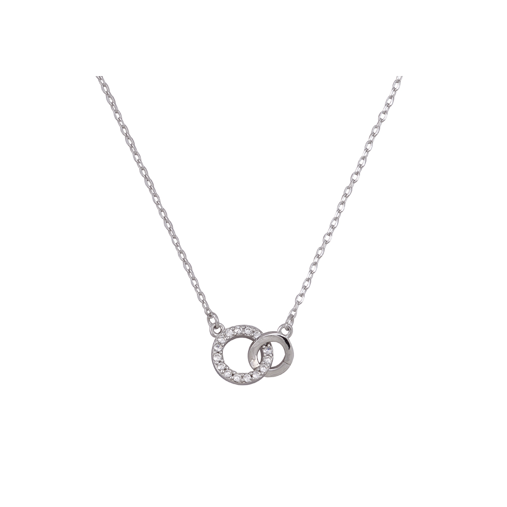 Hoop Necklace in Silver 925