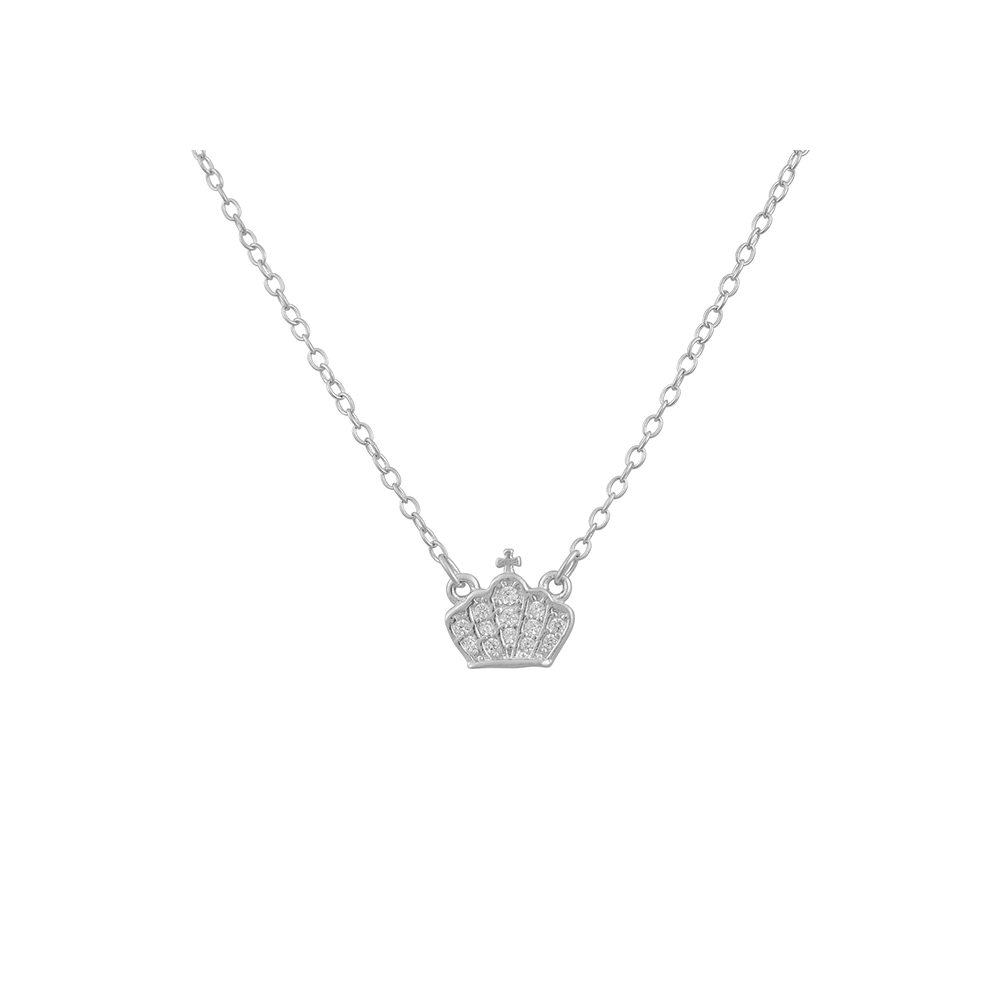 Necklace Crown in Silver 925