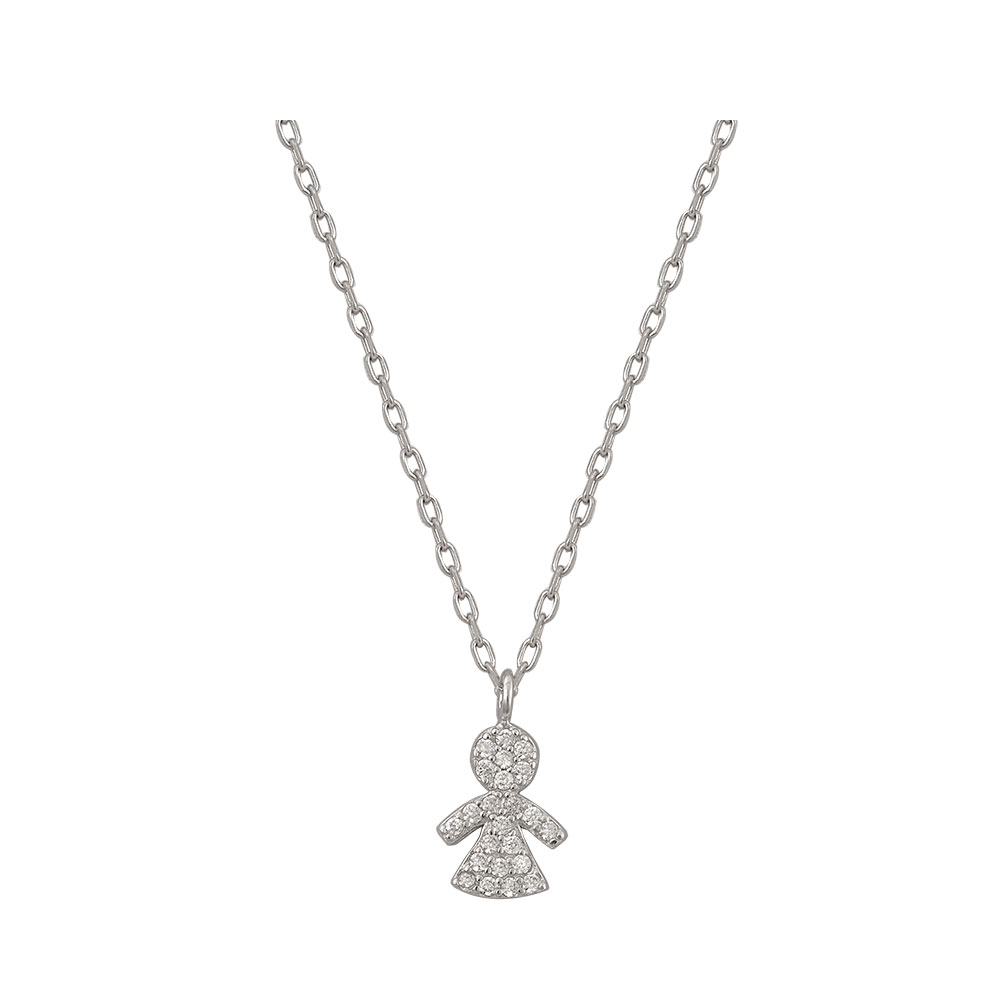 Figure Necklace in Silver 925
