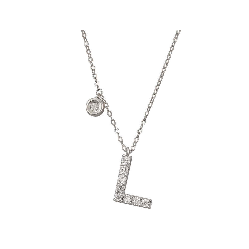 Monogram Necklace in Silver 925