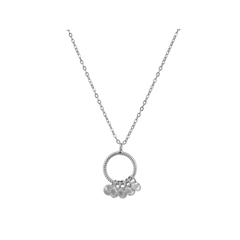 Hoop Necklace in Silver 925