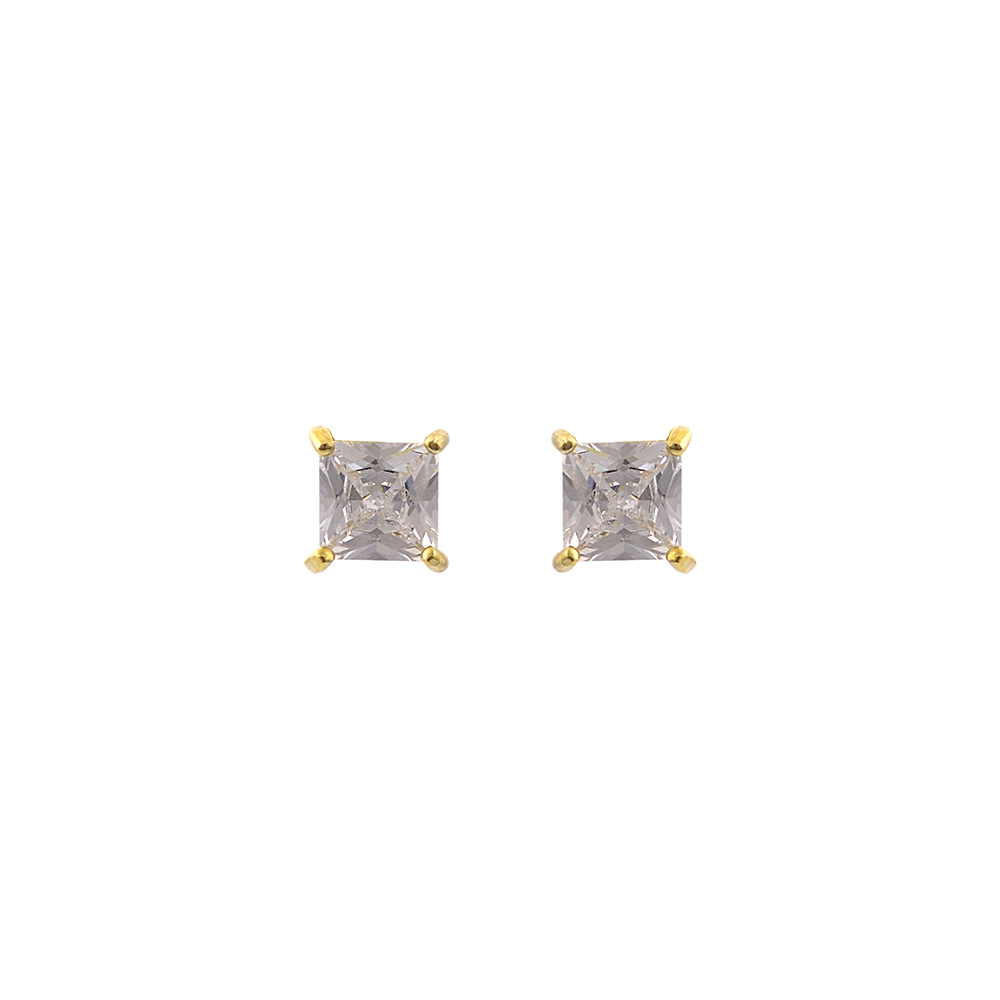 Σκουλαρίκια Μονόπετρο από Ασήμι 925