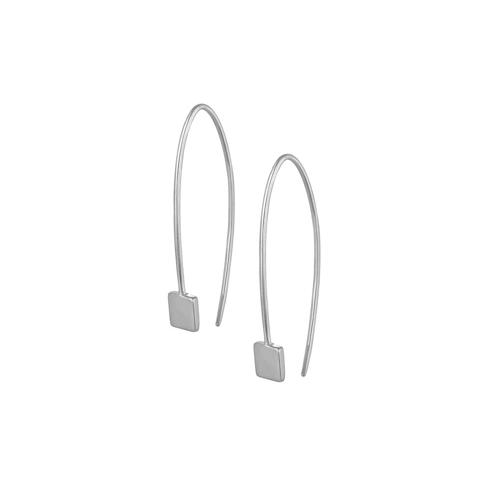 Τhreader Earrings in Silver 925