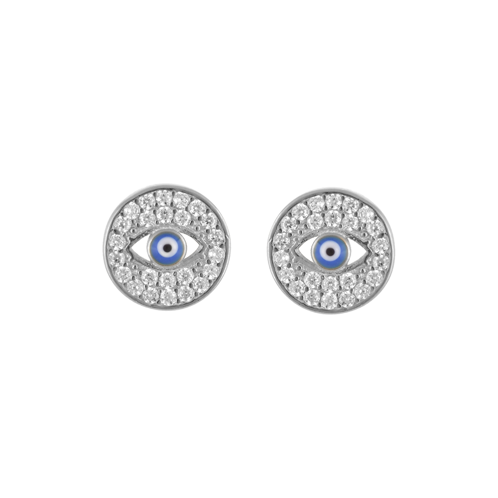 Earrings Eye in Silver 925