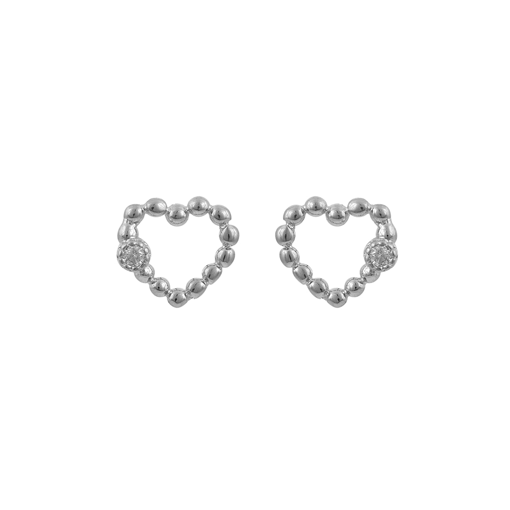 Σκουλαρίκια Καρδιά από Ασήμι 925