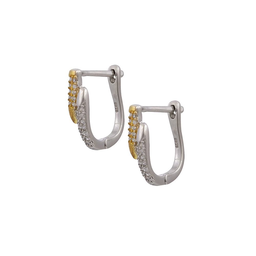English Lock Earrings in Silver 925