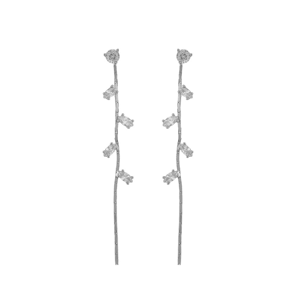 Shoulder Duster Earrings in Silver 925