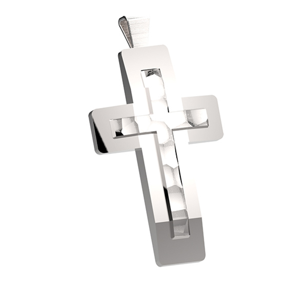 Pendant in the shape of Cross in Silver 925