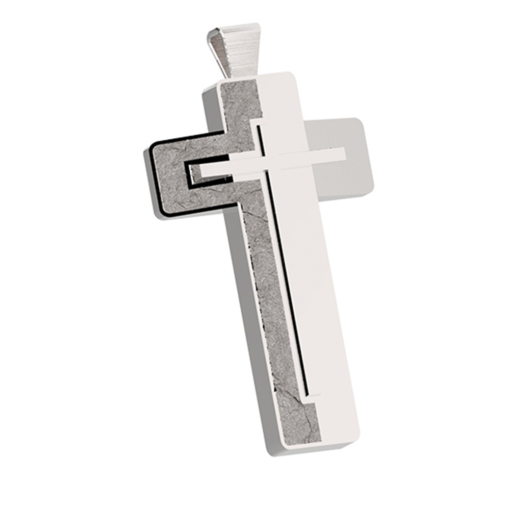 Pendant in the shape of Cross in Silver 925