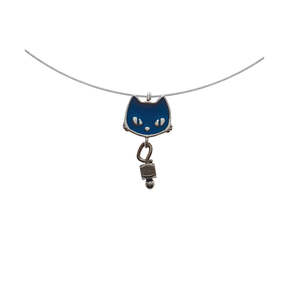 Cat Necklace in Silver 925
