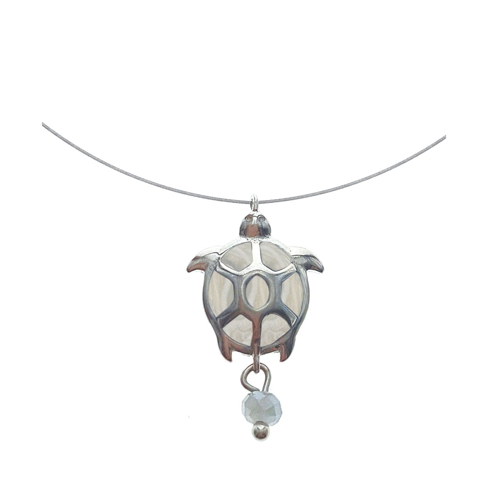 Turtle Necklace in Silver 925