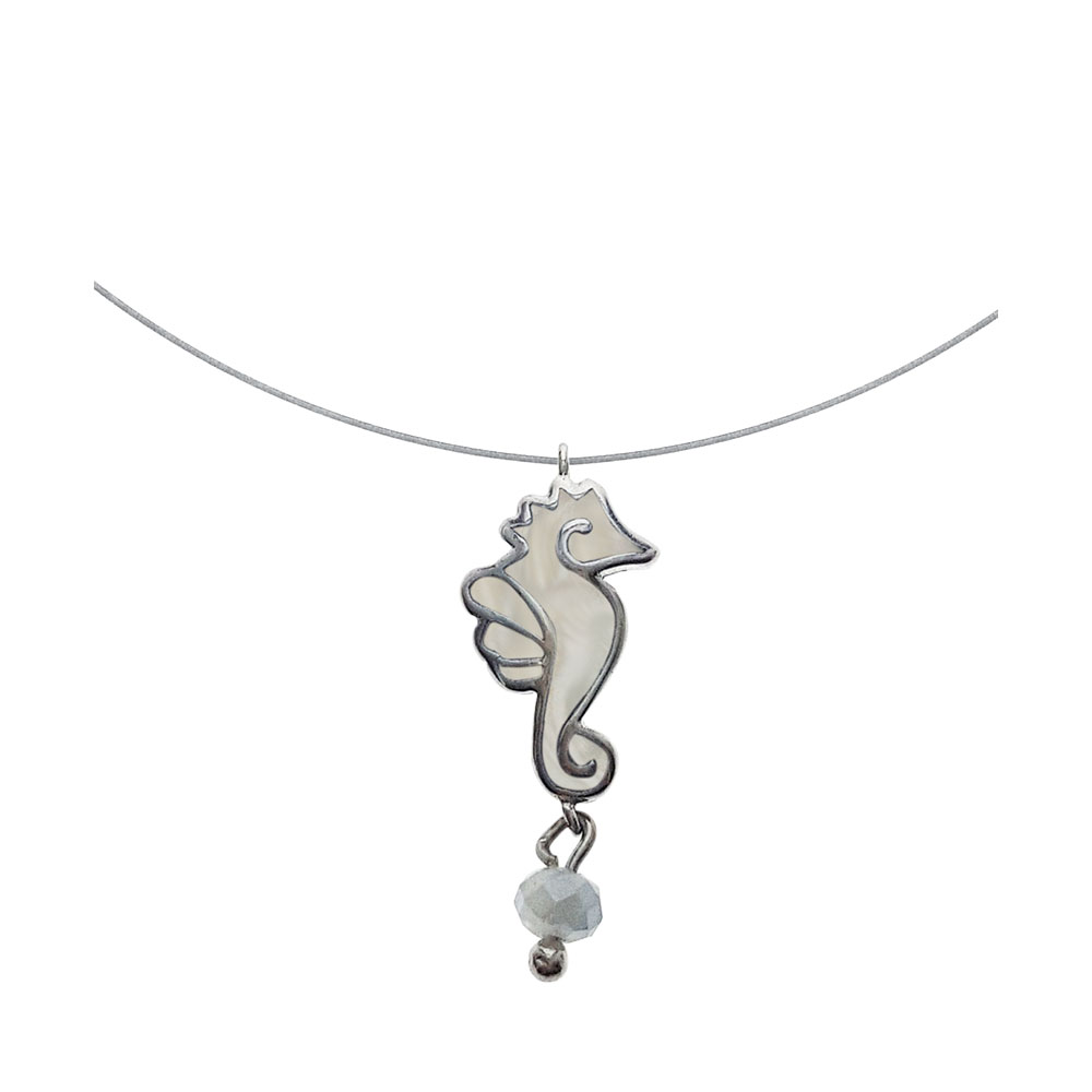 Seahorse Necklace in Silver 925