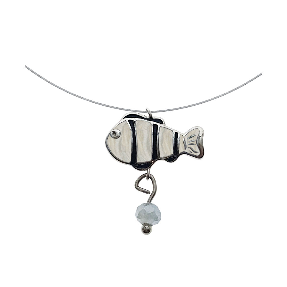 Fish Necklace in Silver 925