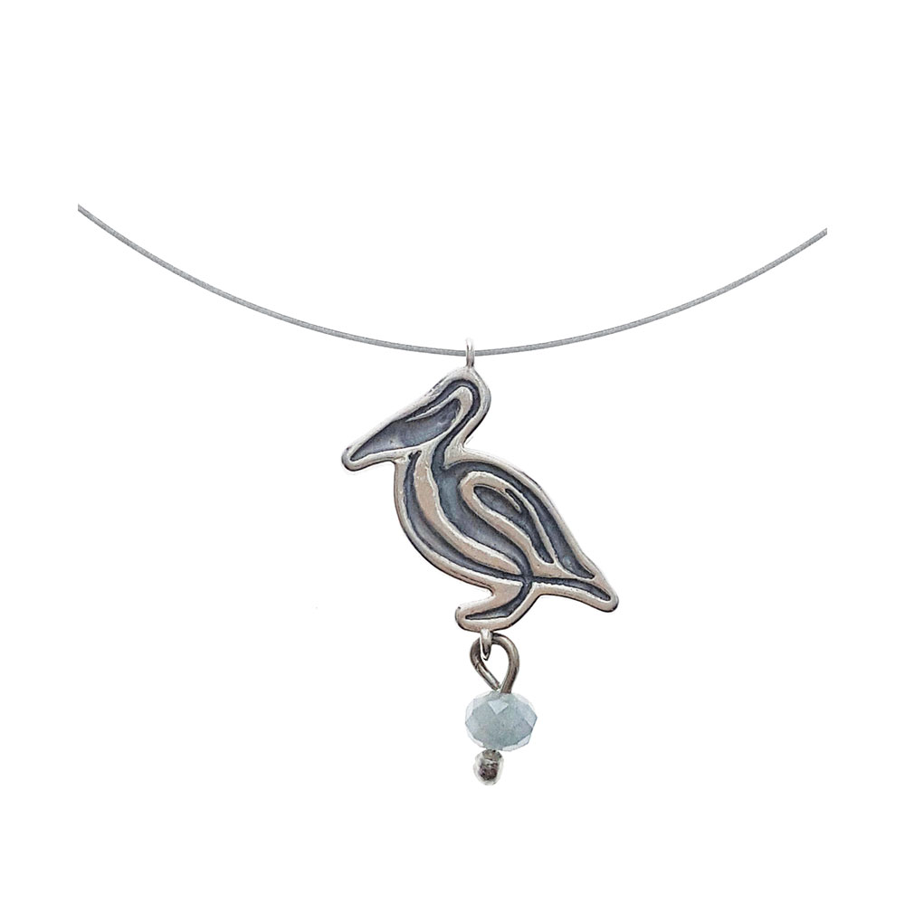 Pelican Necklace in Silver 925