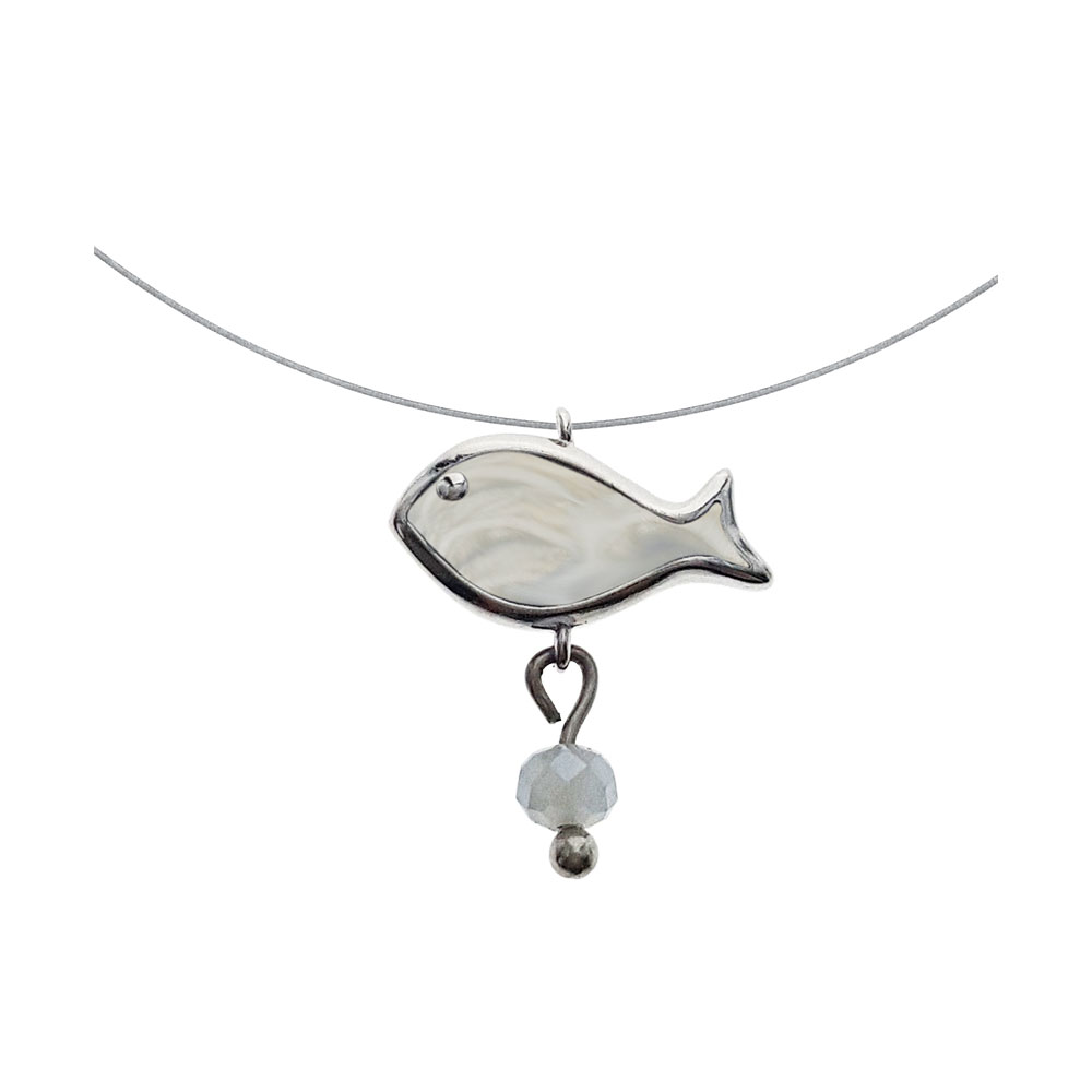 Fish Necklace in Silver 925