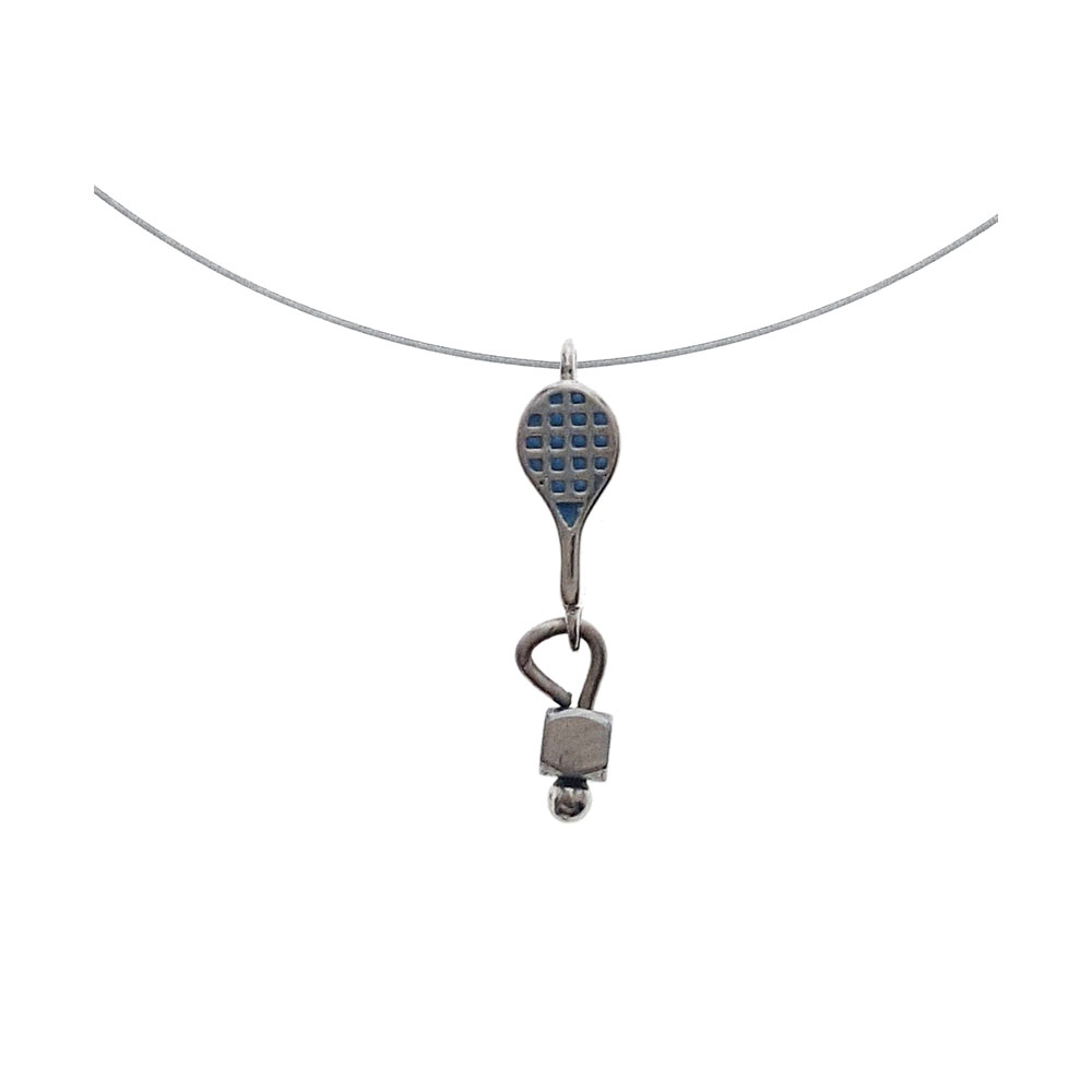 Racket Necklace in Silver 925