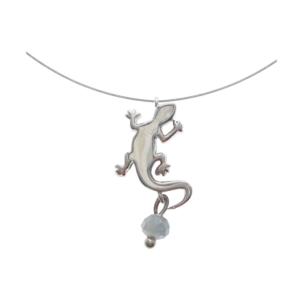 Lizard Necklace in Silver 925